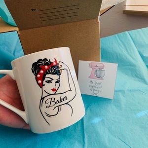 Baker coffee Mug, Rosie riveter mug, Baker gifts